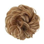 Unordentliches Brötchen-Haar-Fastery mit zerknittertem künstlichen Haar - 24/613 Honigblond Mix
