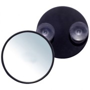 Uniq Badspiegel mit Saugnapf, 10-fache Vergrößerung - Schwarz