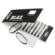 BLAX Haargummis 4mm schwarz 8 Stck.