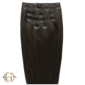 Clip on hair extensions #2 Dark Brown - 7 pieces - 60 cm | Gold24