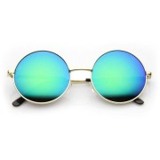 Retro Sonnenbrille - Rund, Rainbow Gläser