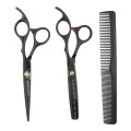 PRO Haarschneideschere mit Etui, Licht Friseurscheren mit Einseitiger Mikroverzahnung - für Damen und Herren