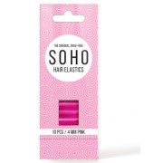 SOHO Snag-Free Hair Elastics, Pink  - 10 Stck.