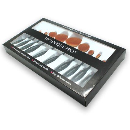 Technique PRO Ovale Makeup Pinsel, 10-teiliges Set