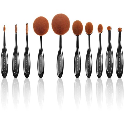 Technique PRO Ovale Makeup Pinsel, 10-teiliges Set