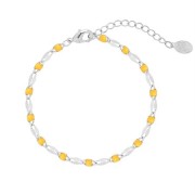 Soho Kora Armband - Silber/Gelb