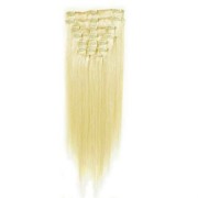 Clip In Extensions 65 cm 60# Platinblond